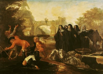 De Abdis van Etival keert terug naar Le Mans met vier nonnen, uit 